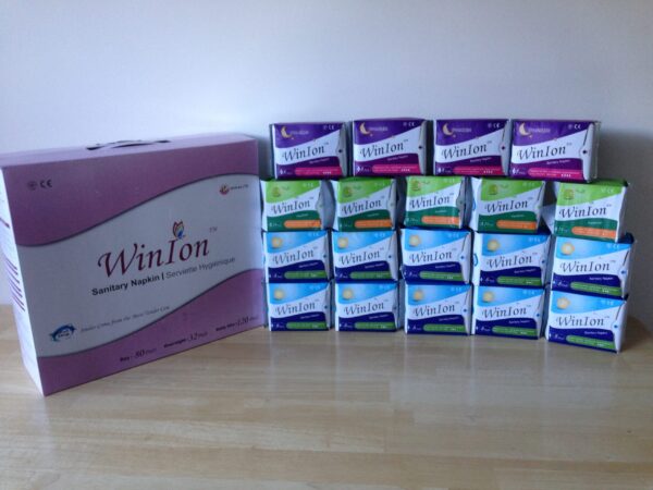 Winalite anion sanitary pads mixed box